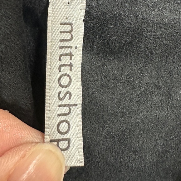 Mittoshop Western Boho Black Faux Suede Fringe Jacket, Sz M - Picture 2 of 4